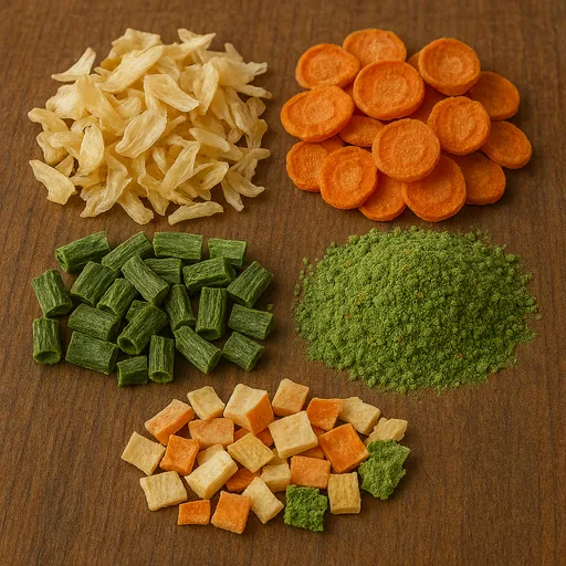 Dried vegetables, whole, cut, sliced, broken or in powder, but not further prepared